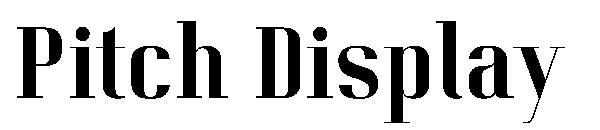 Pitch Display字体