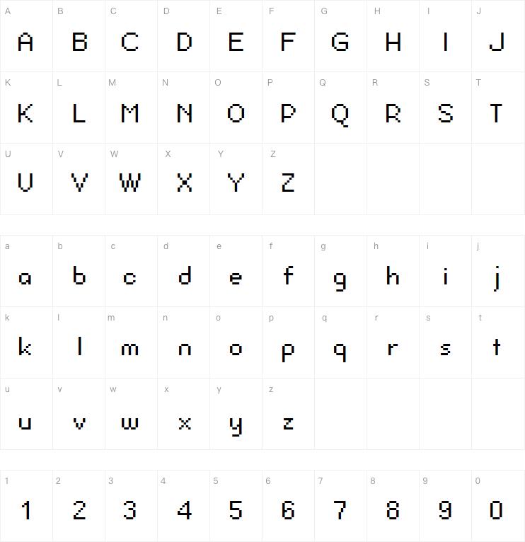 Pixel Berry 08/84 Ltd.Edition字体