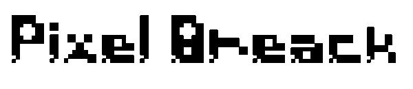 Pixel Breack字体