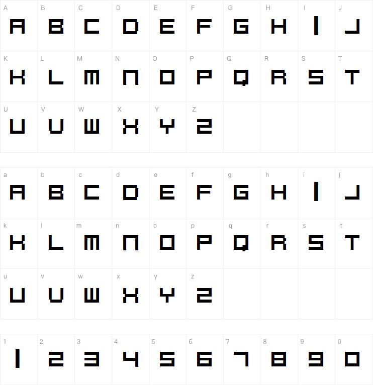 PixelCaps!字体