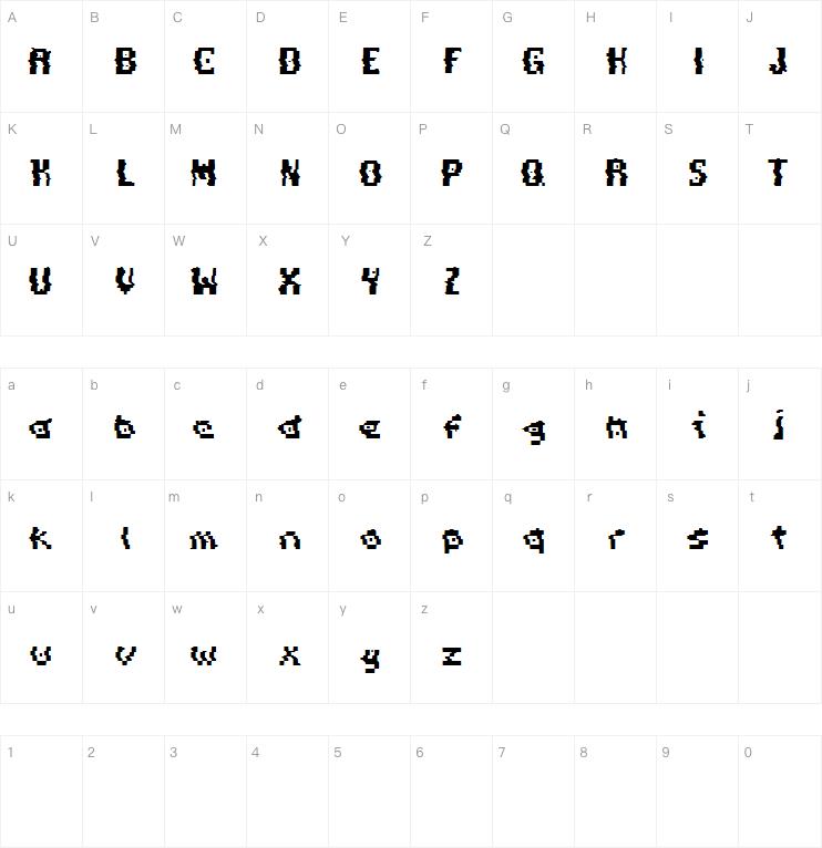 Pixel Distortion字体