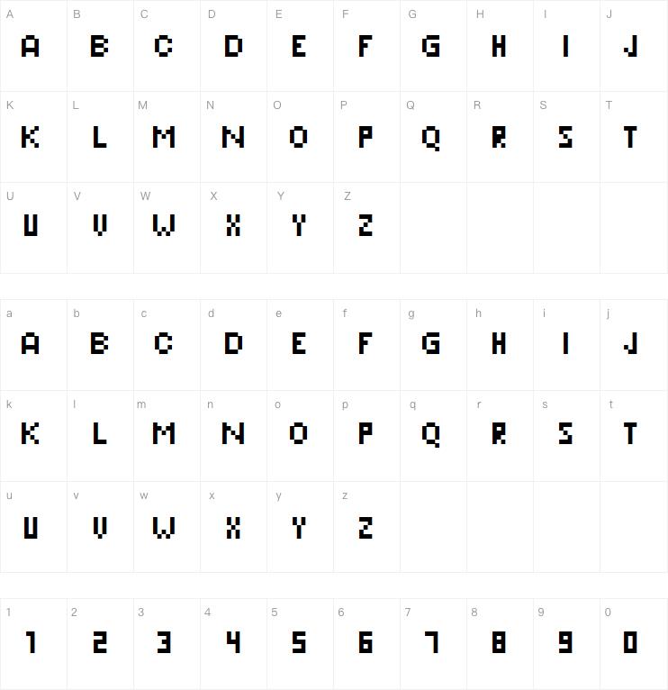 Pixeleris字体