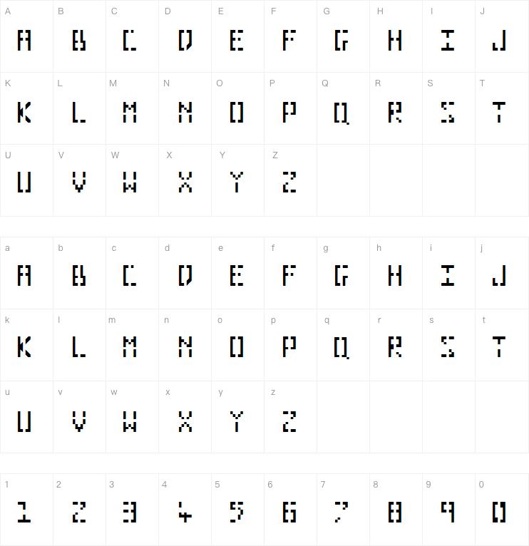 Pixelhole字体