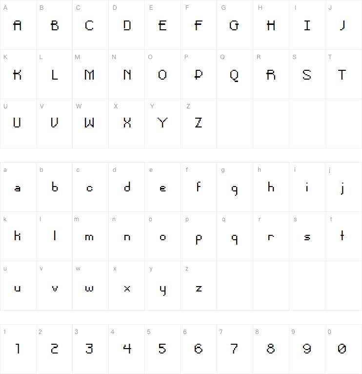 Pixel Noir字体