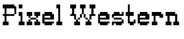 Pixel Western字体