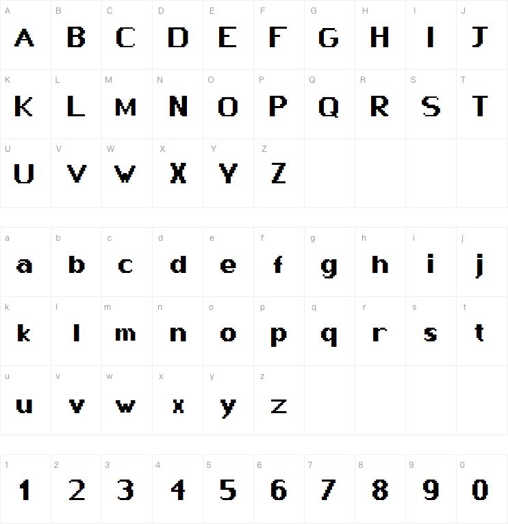 Pixway字体