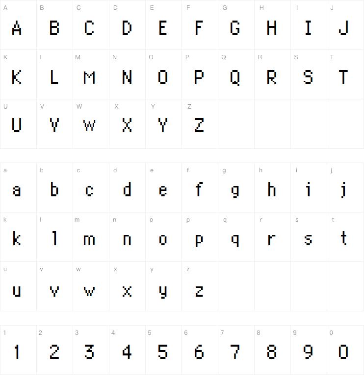 PKMN Mystery Dungeon字体