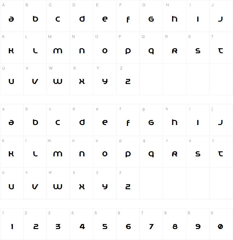 Planet Megapolis字体