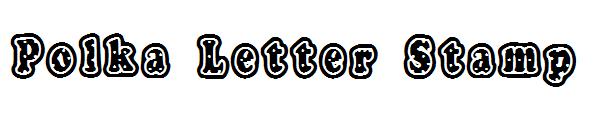 Polka Letter Stamp字体