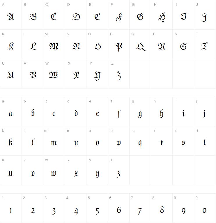 Poppl Fraktur CAT字体