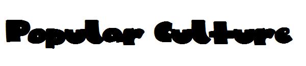 Popular Culture字体