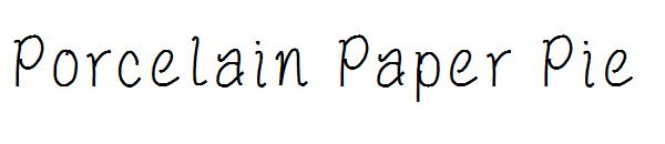 Porcelain Paper Pie字体