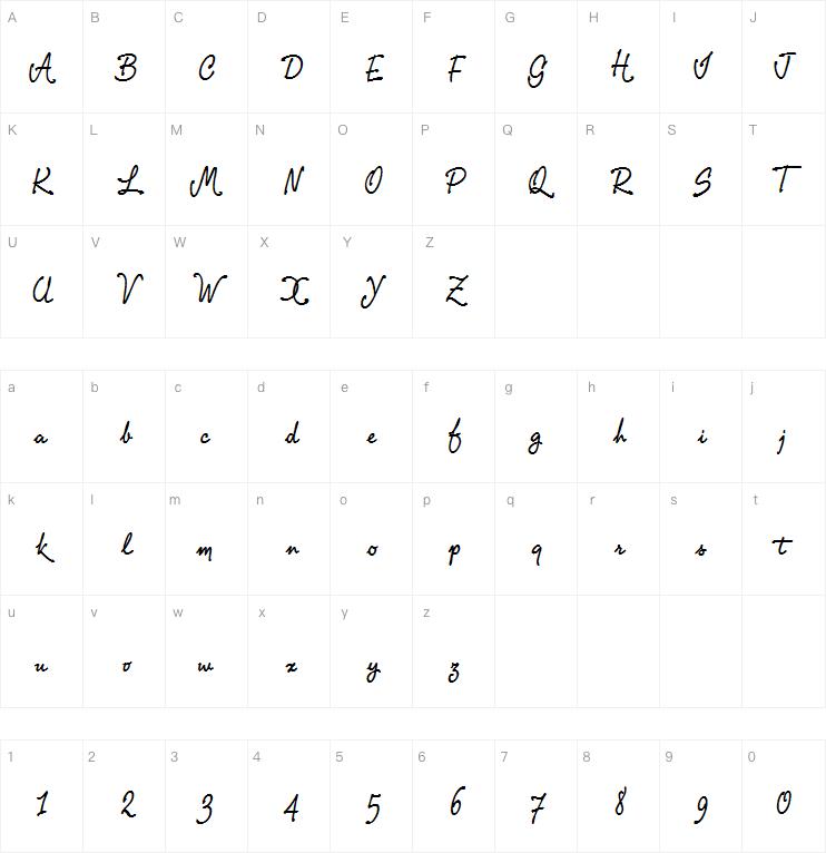 PR8 Charade字体