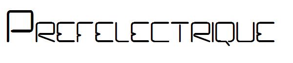 Prefelectrique字体