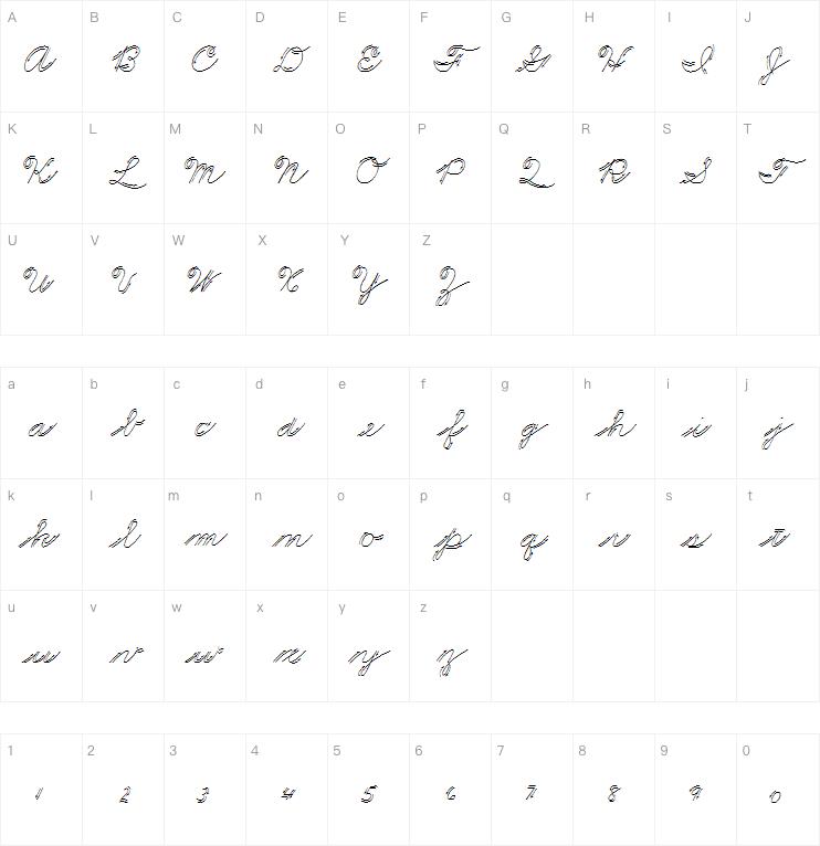 Premiers Mots Script字体