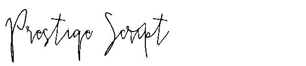Prestige Script字体