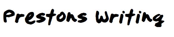 Prestons Writing字体