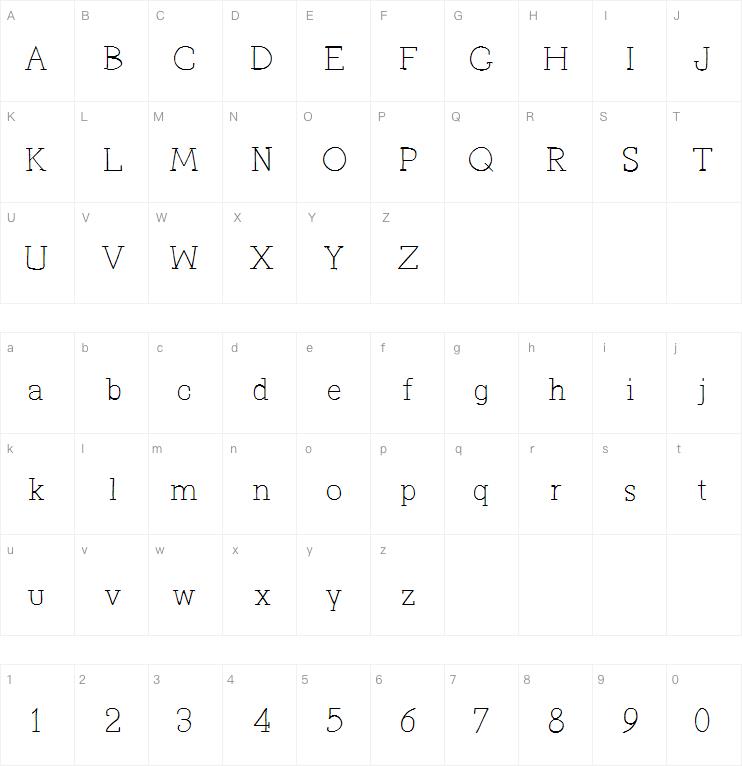 Primitiva Slab字体