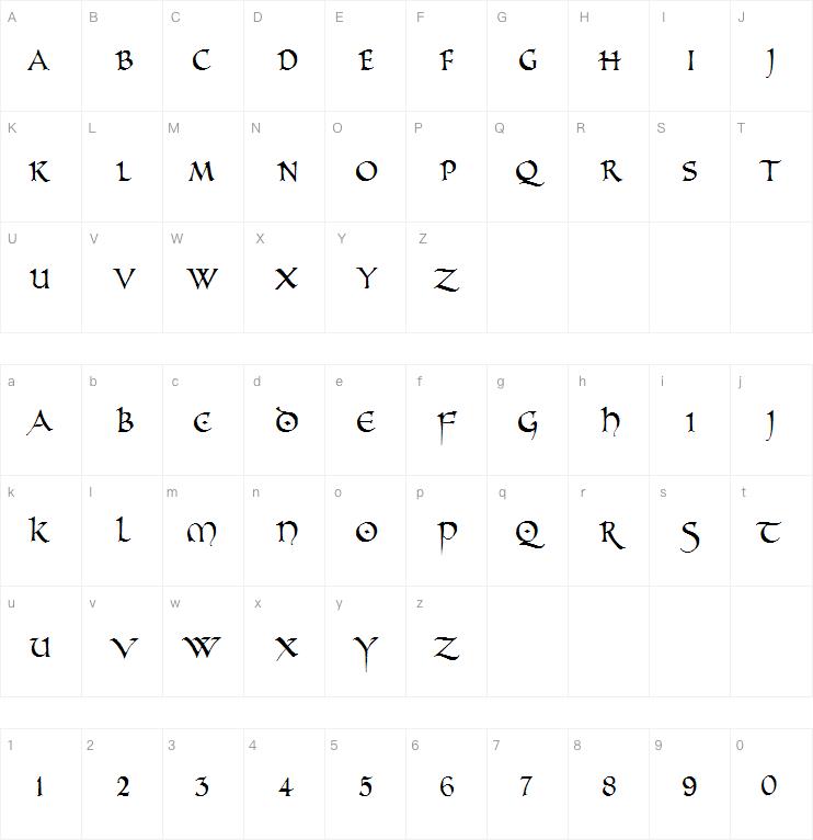 PR Uncial Alt Caps字体