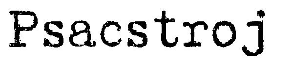 Psacstroj字体