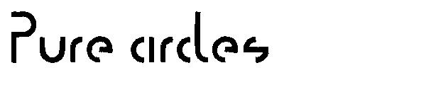 Pure circles字体