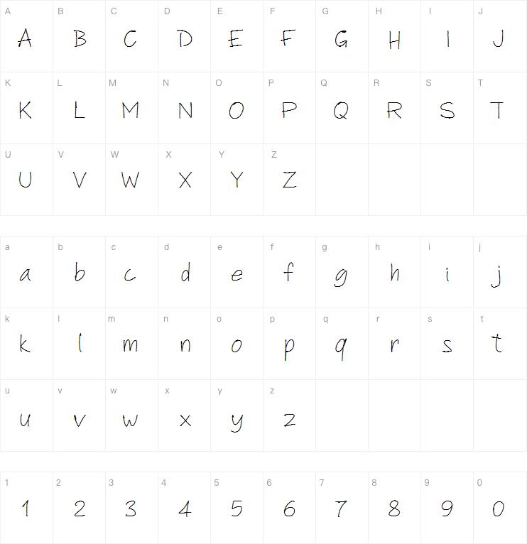 PW Another Script字体