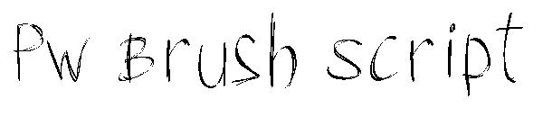 PW Brush Script