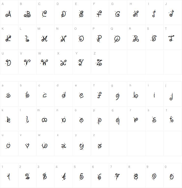 PW Curves And Dots字体