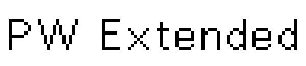 PW Extended字体