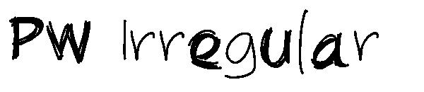 PW Irregular字体