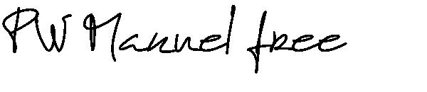 PW Manuel free字体