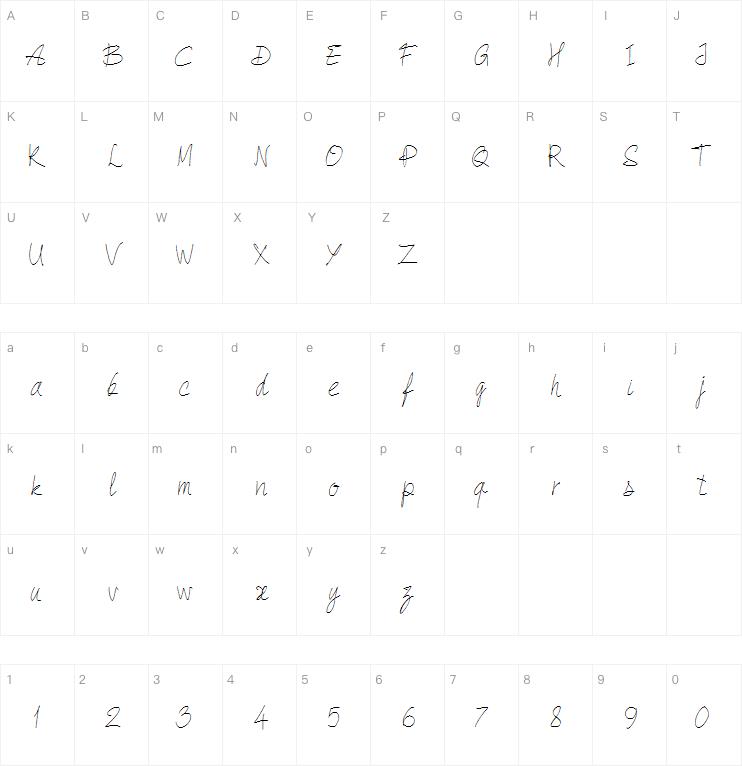 PW Quick Write字体