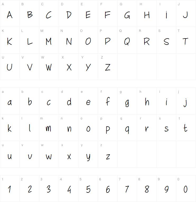 PW School Script字体
