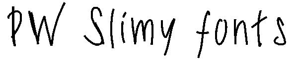PW Slimy fonts字体