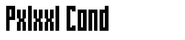 Pxlxxl Cond字体