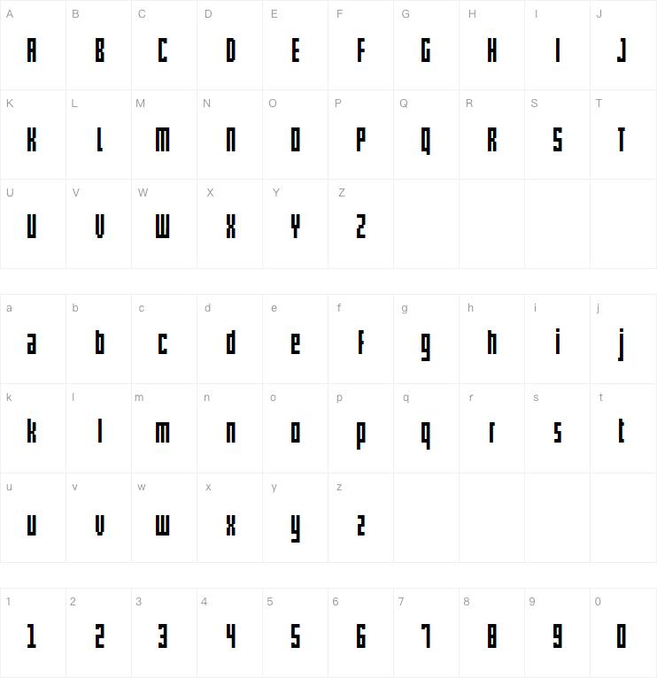 Pxlxxl Cond字体