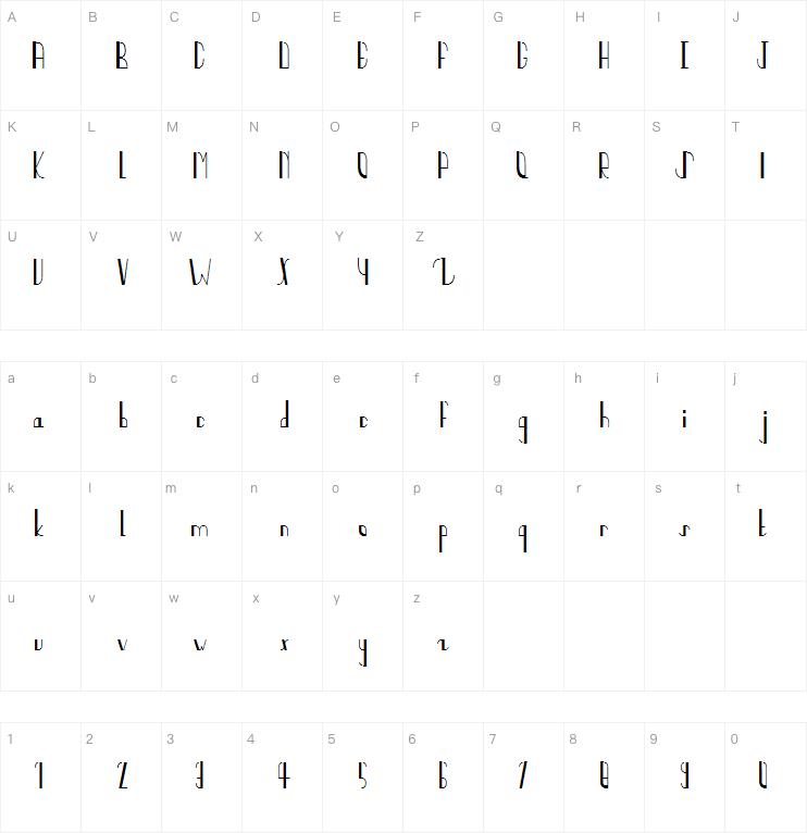 Quater Circles字体