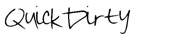 QuickDirty字体