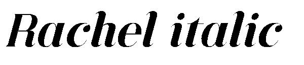 Rachel italic