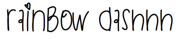 Rainbow Dashhh字体