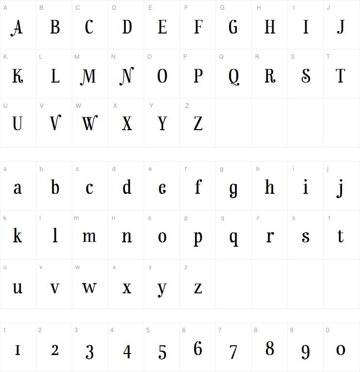 Rainbow Mansion字体