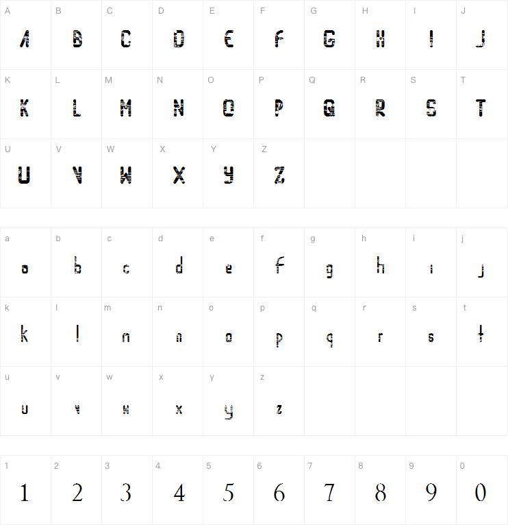 Random Access Memory字体