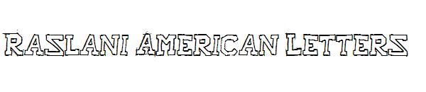 Raslani American Letters字体