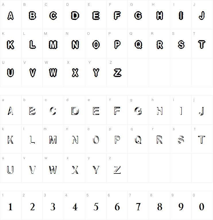 Raslani und so weiter字体