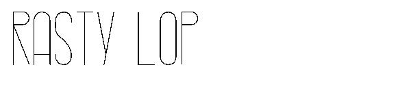 Rasty Lop字体