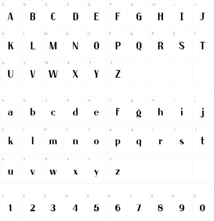 Raung Rivs字体