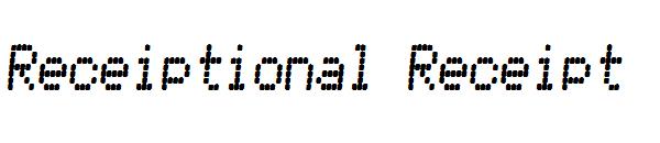 Receiptional Receipt字体