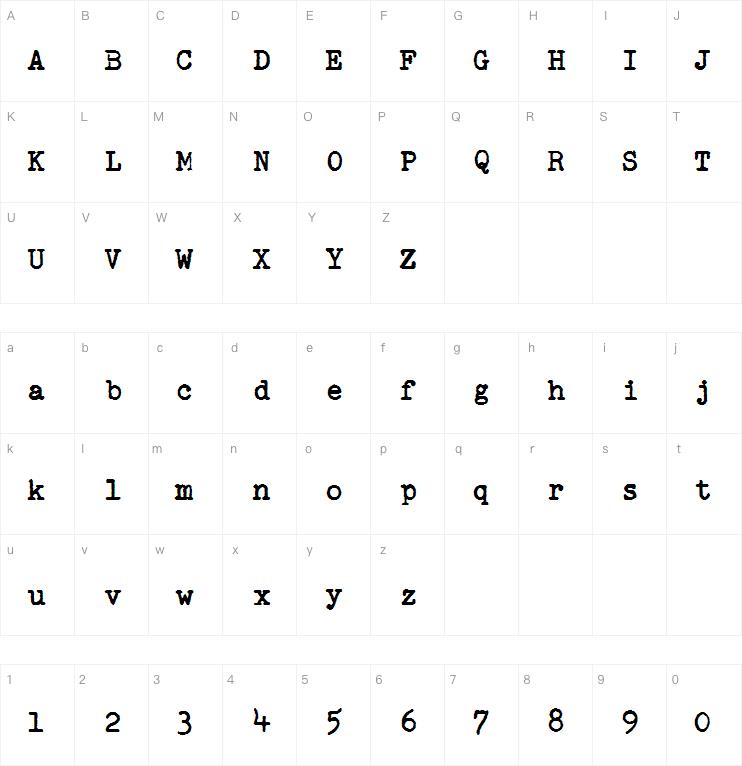 Remingtoned Type字体