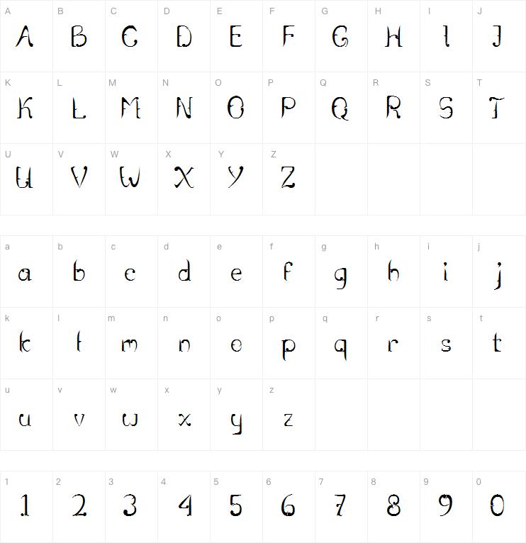 Rentjong Atjeh字体