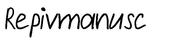Repivmanusc字体